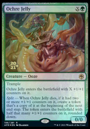 Ochre Jelly [Dungeons & Dragons: Adventures in the Forgotten Realms Prerelease Promos] | Game Grid - Logan
