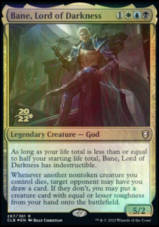 Bane, Lord of Darkness [Commander Legends: Battle for Baldur's Gate Prerelease Promos] | Game Grid - Logan