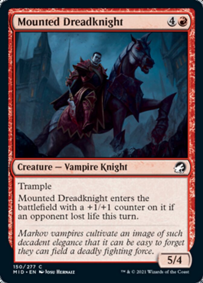 Mounted Dreadknight [Innistrad: Midnight Hunt] | Game Grid - Logan