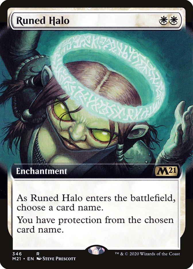 Runed Halo (Extended Art) [Core Set 2021] | Game Grid - Logan