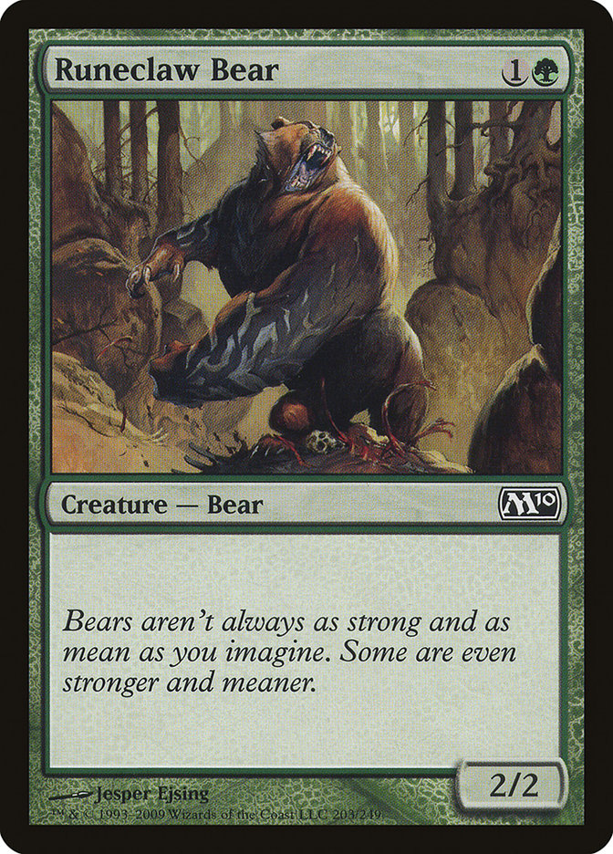 Runeclaw Bear [Magic 2010] | Game Grid - Logan