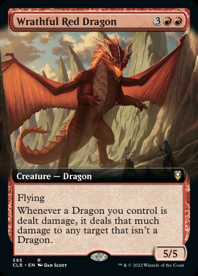 Wrathful Red Dragon (Extended Art) [Commander Legends: Battle for Baldur's Gate] | Game Grid - Logan