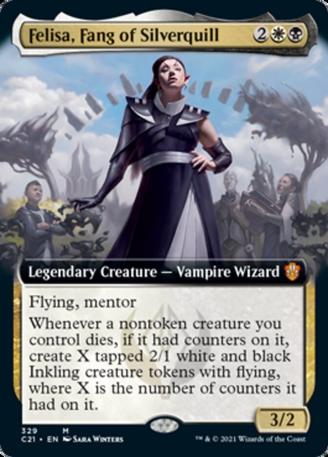 Felisa, Fang of Silverquill (Extended Art) [Commander 2021] | Game Grid - Logan