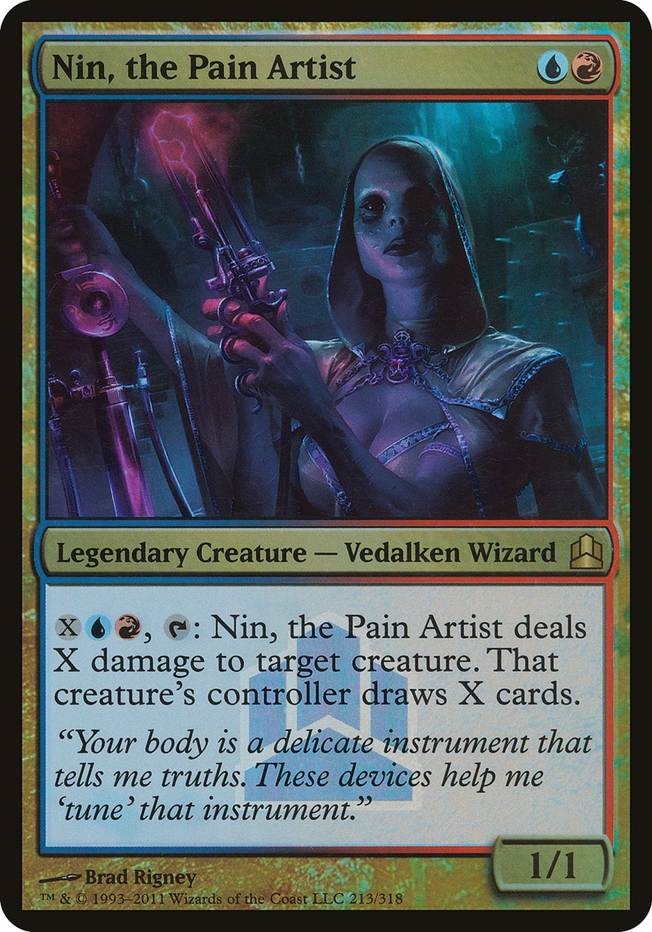 Nin, the Pain Artist (Launch) (Oversized) [Commander 2011 Oversized] | Game Grid - Logan