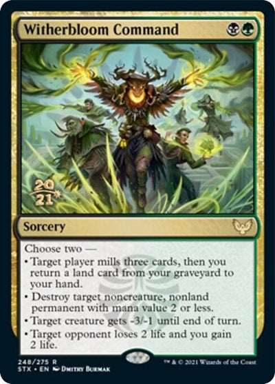 Witherbloom Command [Strixhaven: School of Mages Prerelease Promos] | Game Grid - Logan