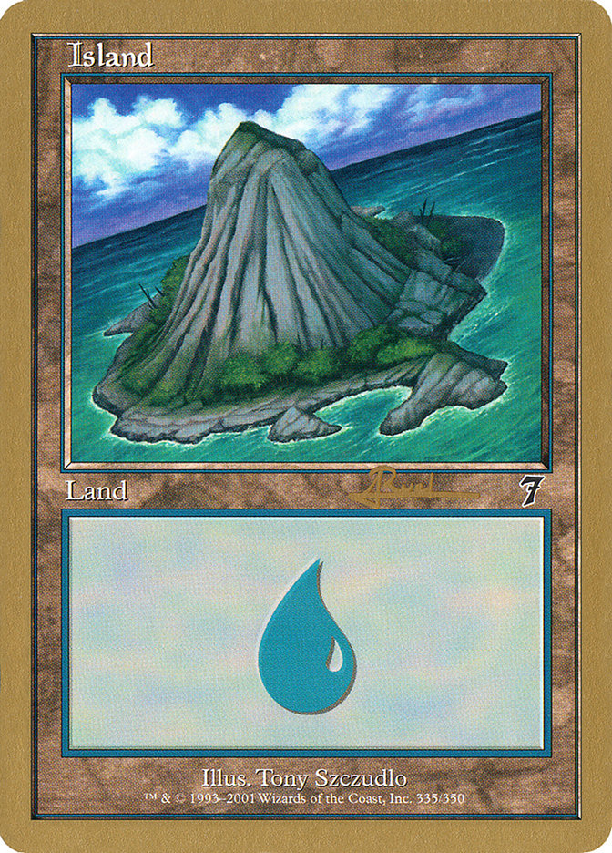 Island (ar335) (Antoine Ruel) [World Championship Decks 2001] | Game Grid - Logan