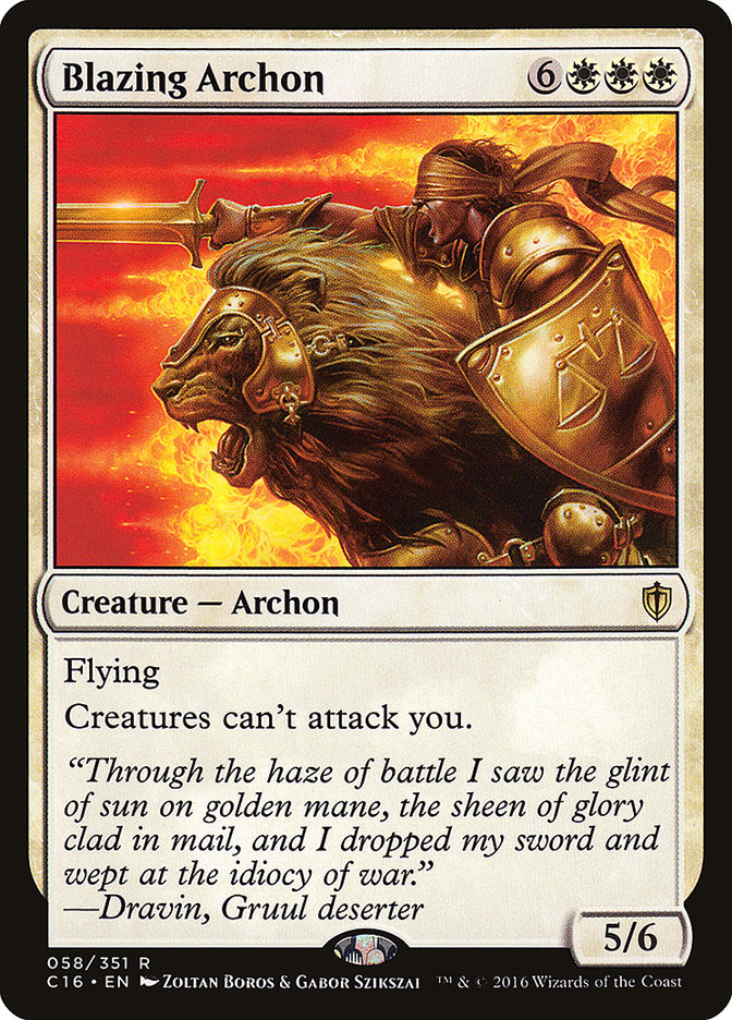 Blazing Archon [Commander 2016] | Game Grid - Logan