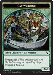Cat Warrior // Plant Double-Sided Token [Commander 2018 Tokens] | Game Grid - Logan