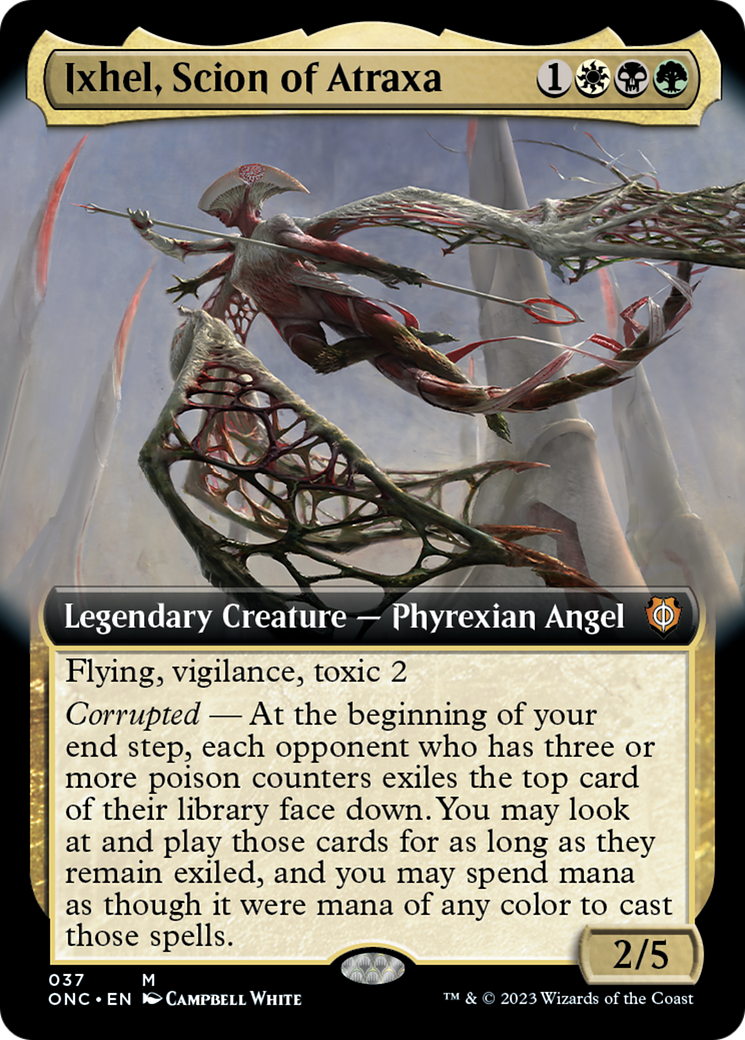 Ixhel, Scion of Atraxa (Extended Art) [Phyrexia: All Will Be One Commander] | Game Grid - Logan