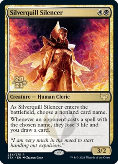 Silverquill Silencer [Strixhaven: School of Mages Prerelease Promos] | Game Grid - Logan