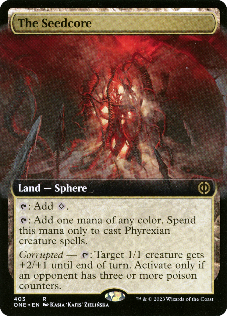 The Seedcore (Extended Art) [Phyrexia: All Will Be One] | Game Grid - Logan