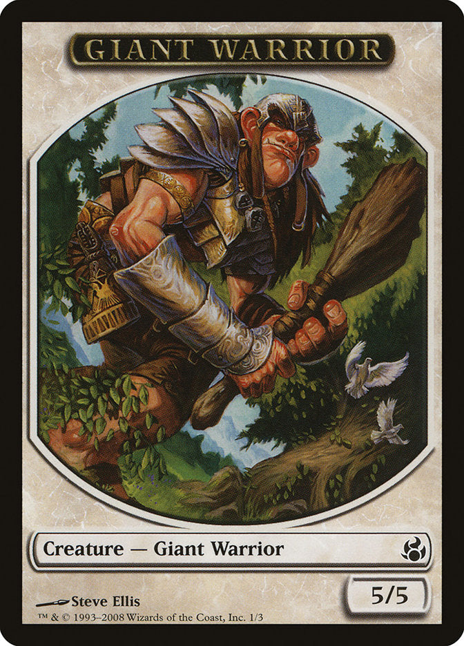 Giant Warrior Token [Morningtide Tokens] | Game Grid - Logan