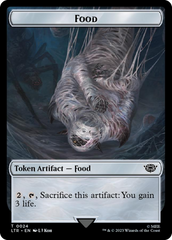 Tentacle // Food (0024) Double-Sided Token (Surge Foil) [The Lord of the Rings: Tales of Middle-Earth Tokens] | Game Grid - Logan