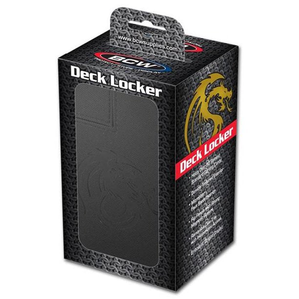 BCW Deck Locker 80 Deckbox - Black | Game Grid - Logan