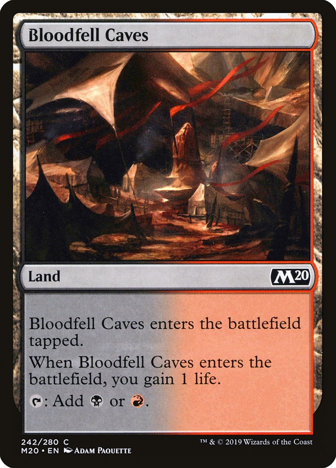 Bloodfell Caves [Core Set 2020] | Game Grid - Logan