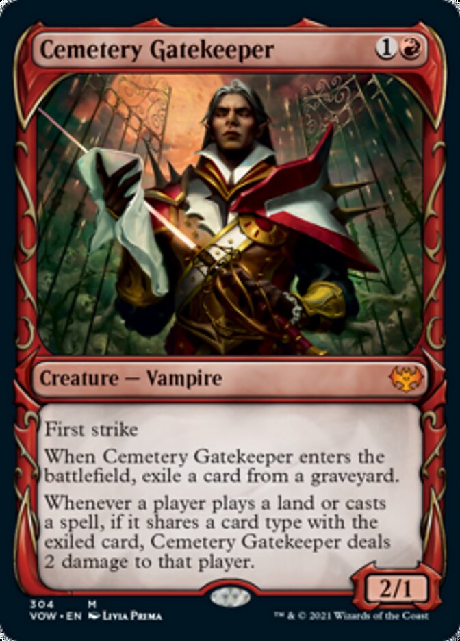 Cemetery Gatekeeper (Showcase Fang Frame) [Innistrad: Crimson Vow] | Game Grid - Logan