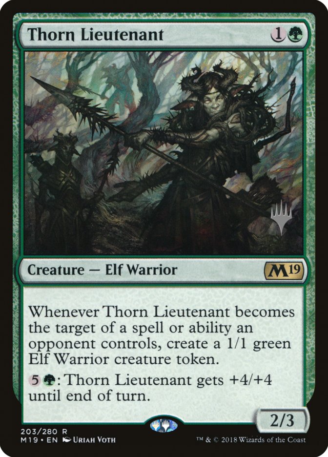 Thorn Lieutenant (Promo Pack) [Core Set 2019 Promos] | Game Grid - Logan