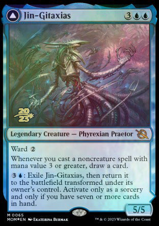Jin-Gitaxias // The Great Synthesis [March of the Machine Prerelease Promos] | Game Grid - Logan