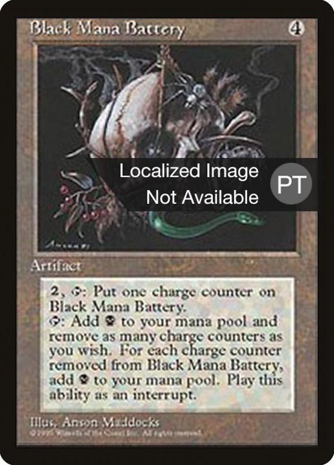 Black Mana Battery [Fourth Edition (Foreign Black Border)] | Game Grid - Logan