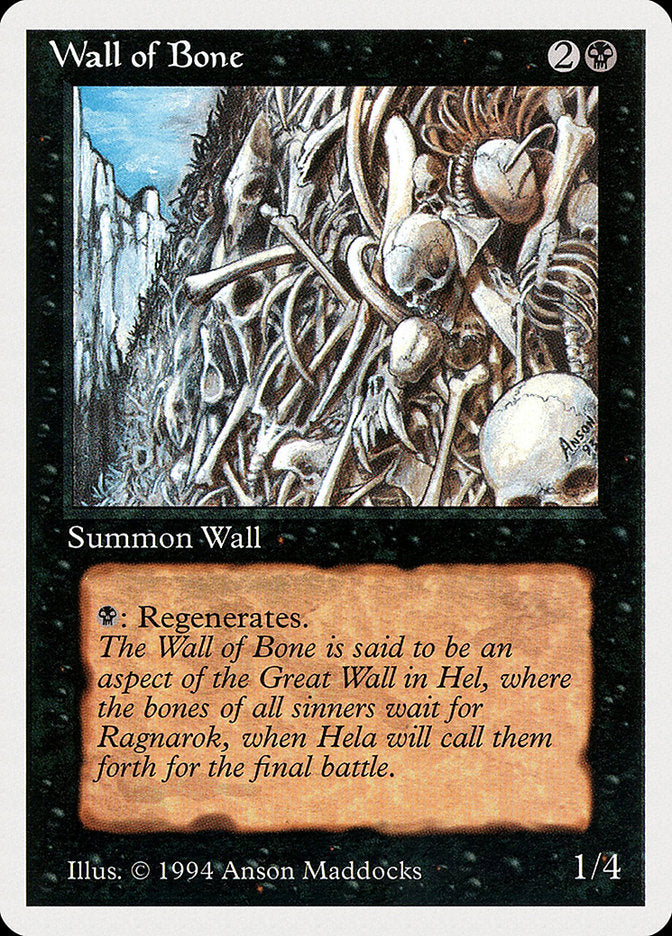 Wall of Bone [Summer Magic / Edgar] | Game Grid - Logan