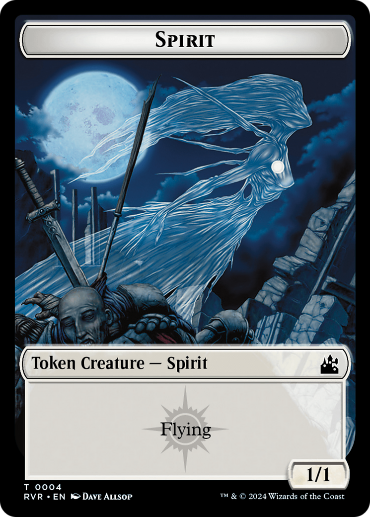 Spirit Token (0004) [Ravnica Remastered Tokens] | Game Grid - Logan