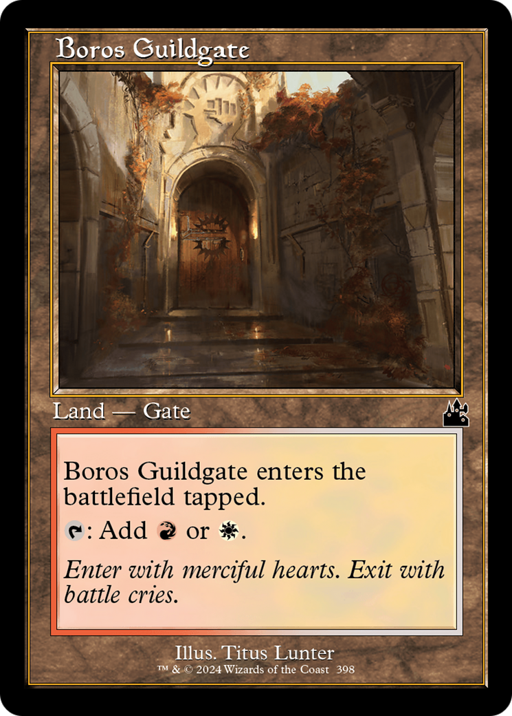 Boros Guildgate (Retro Frame) [Ravnica Remastered] | Game Grid - Logan