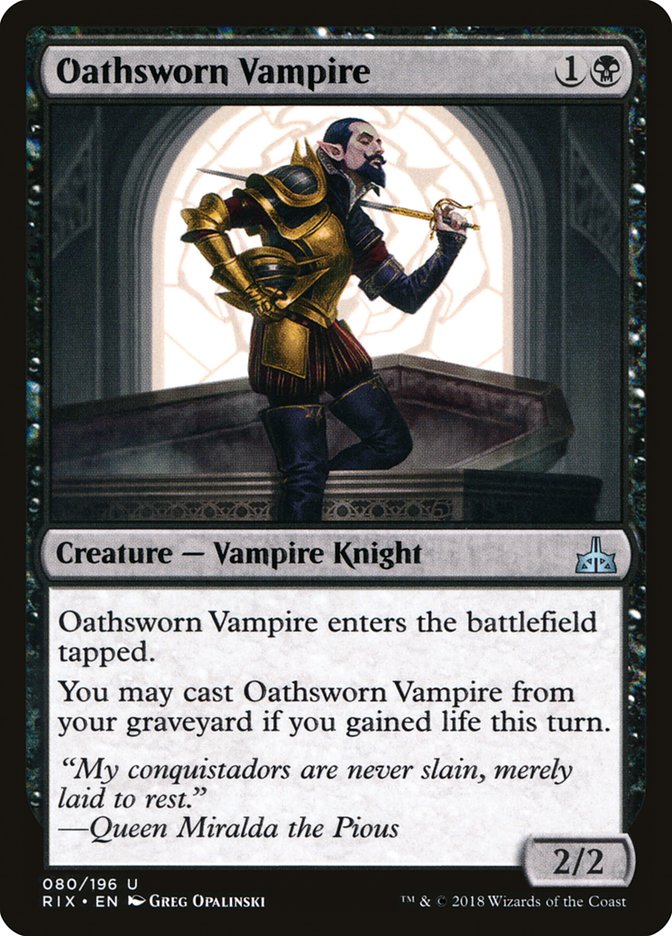 Oathsworn Vampire [Rivals of Ixalan] | Game Grid - Logan