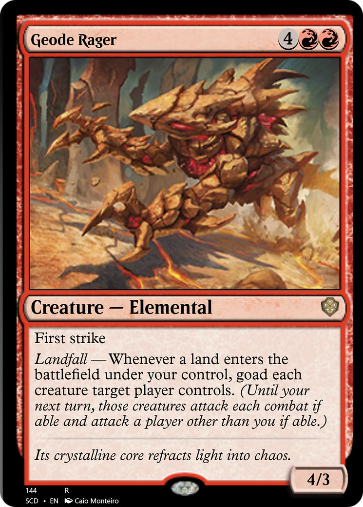 Geode Rager [Starter Commander Decks] | Game Grid - Logan