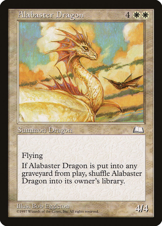 Alabaster Dragon [Weatherlight] | Game Grid - Logan