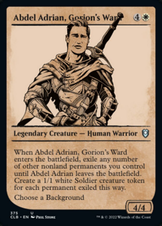 Abdel Adrian, Gorion's Ward (Showcase) [Commander Legends: Battle for Baldur's Gate] | Game Grid - Logan