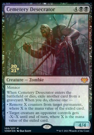 Cemetery Desecrator [Innistrad: Crimson Vow Prerelease Promos] | Game Grid - Logan