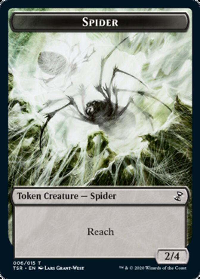 Spider Token [Time Spiral Remastered Tokens] | Game Grid - Logan