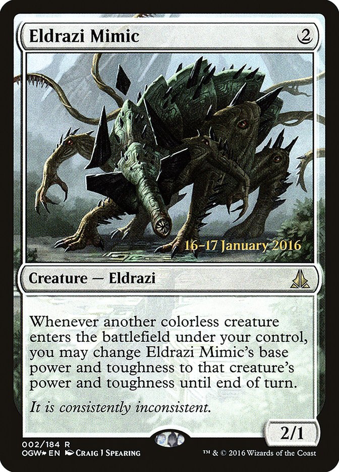 Eldrazi Mimic [Oath of the Gatewatch Prerelease Promos] | Game Grid - Logan