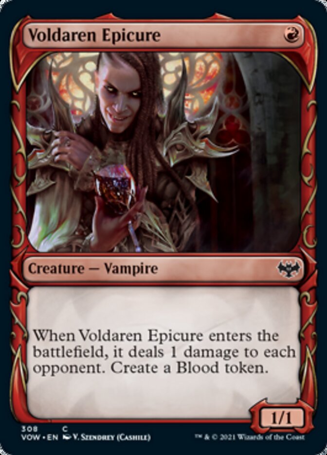 Voldaren Epicure (Showcase Fang Frame) [Innistrad: Crimson Vow] | Game Grid - Logan