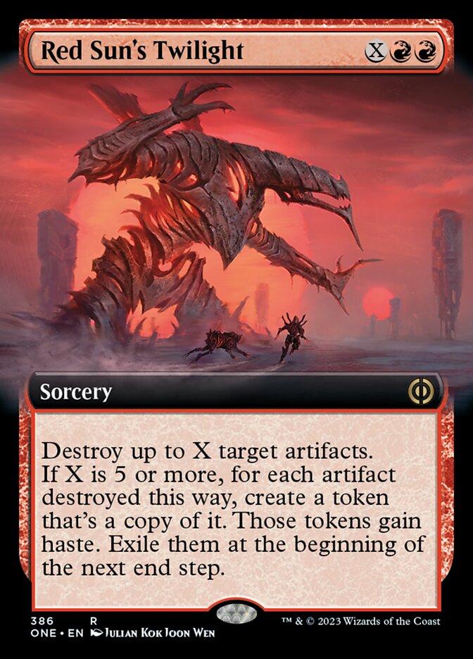 Red Sun's Twilight (Extended Art) [Phyrexia: All Will Be One] | Game Grid - Logan