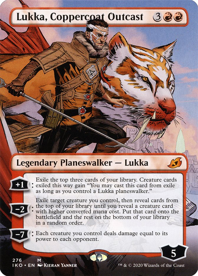 Lukka, Coppercoat Outcast (Borderless) [Ikoria: Lair of Behemoths] | Game Grid - Logan
