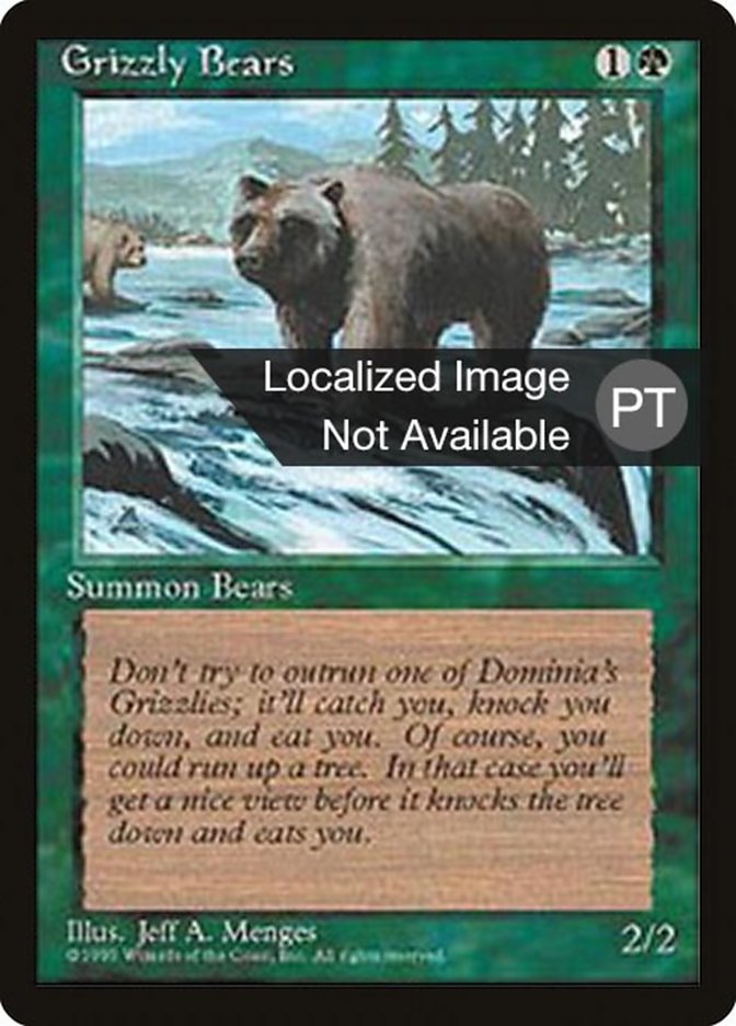 Grizzly Bears [Fourth Edition (Foreign Black Border)] | Game Grid - Logan