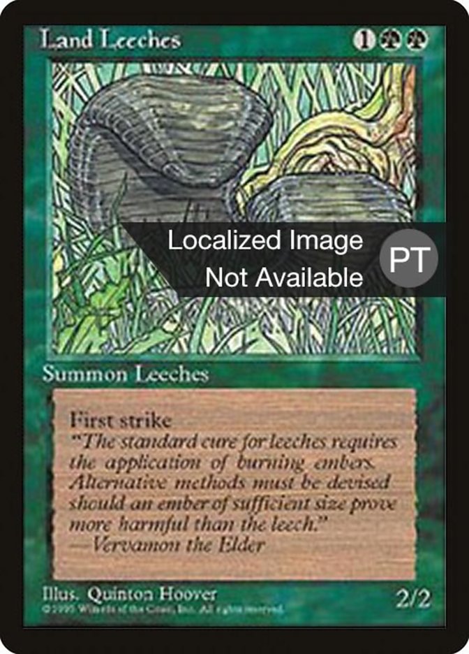Land Leeches [Fourth Edition (Foreign Black Border)] | Game Grid - Logan