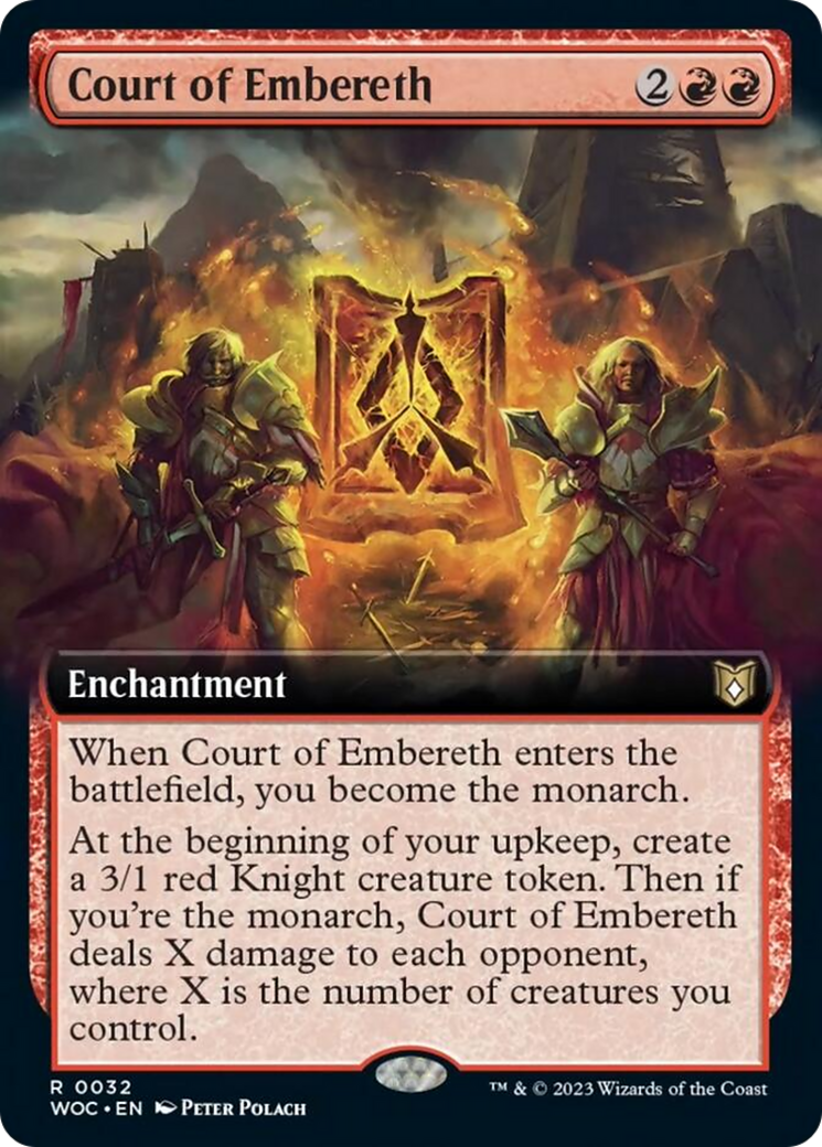 Court of Embereth (Extended Art) [Wilds of Eldraine Commander] | Game Grid - Logan