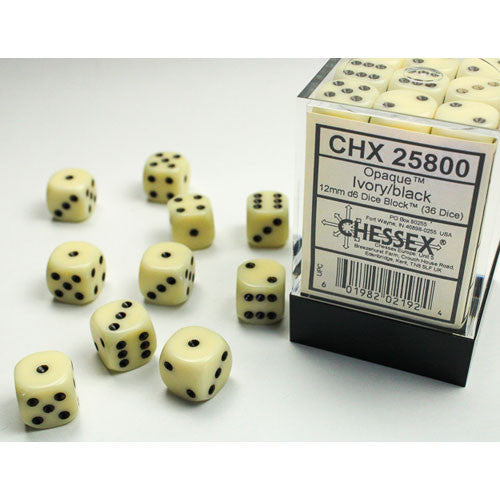 Chessex D6 Brick - Opaque (36 Count) | Game Grid - Logan