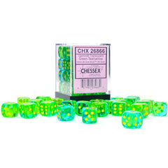 Chessex D6 Brick - Ghostly Glow (36 Count) | Game Grid - Logan