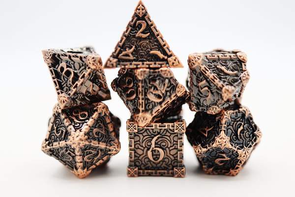 Dagger of Venom: Copper RPG Metal Barrel Dice Set | Game Grid - Logan