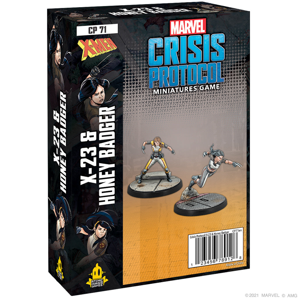 Marvel Crisis Protocol: X-23 & Honey Badger | Game Grid - Logan