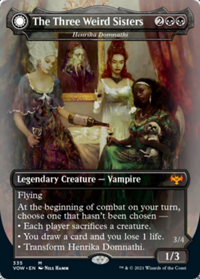 Henrika Domnathi // Henrika, Infernal Seer - The Three Weird Sisters // Fiends of Darkest Night [Innistrad: Crimson Vow] | Game Grid - Logan