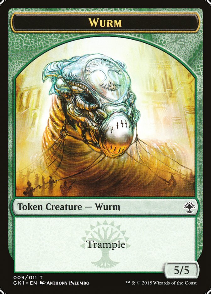 Wurm // Saproling Double-Sided Token [Guilds of Ravnica Guild Kit Tokens] | Game Grid - Logan