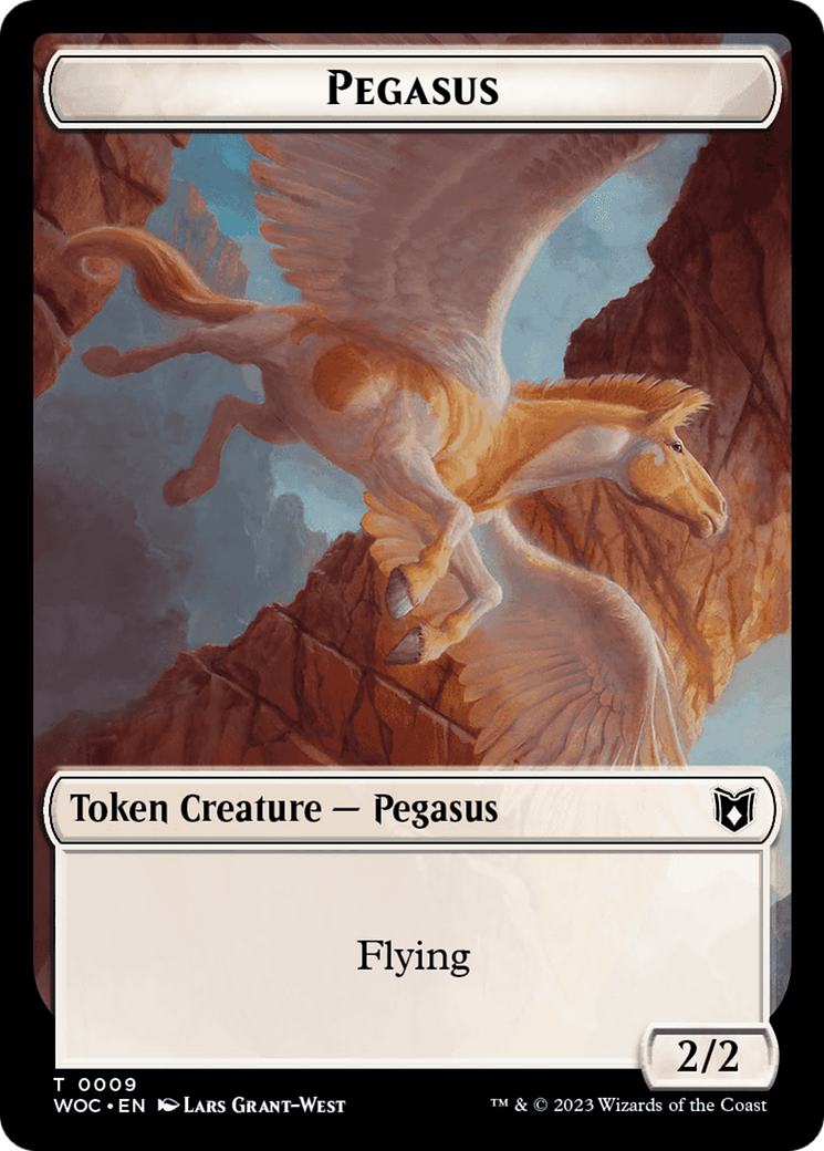 Pirate // Pegasus Double-Sided Token [Wilds of Eldraine Commander Tokens] | Game Grid - Logan