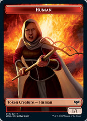 Copy // Human (010) Double-Sided Token [Innistrad: Crimson Vow Tokens] | Game Grid - Logan