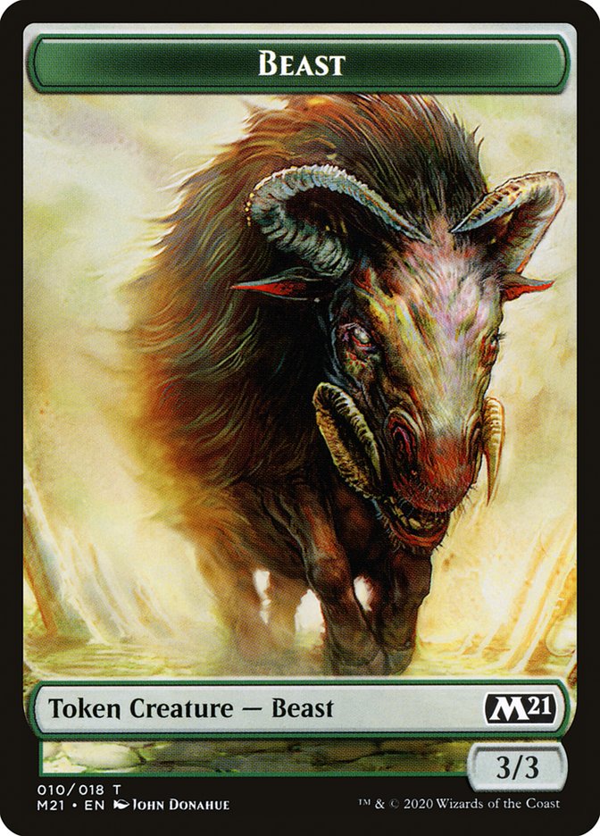 Beast Token [Core Set 2021 Tokens] | Game Grid - Logan