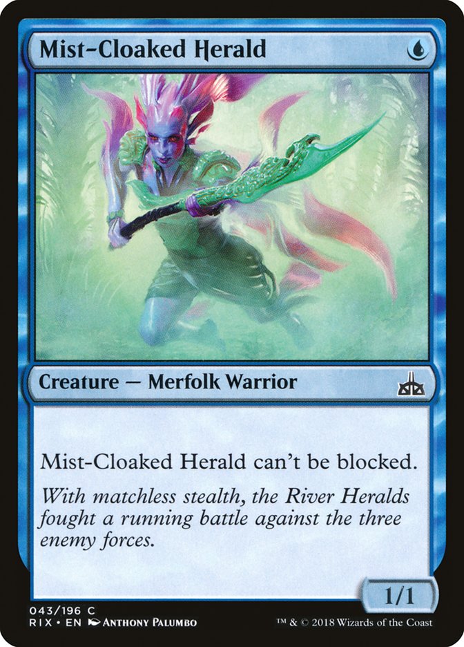Mist-Cloaked Herald [Rivals of Ixalan] | Game Grid - Logan