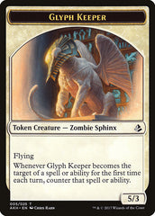 Glyph Keeper // Warrior Double-Sided Token [Amonkhet Tokens] | Game Grid - Logan